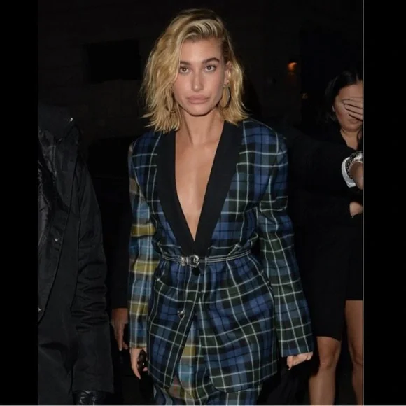 TIBI oversized wool plaid blazer prefall 2018